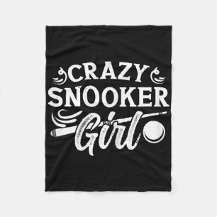 8 Ball Pool Accessories For Adults Crazy Snooker G Fleece Blanket