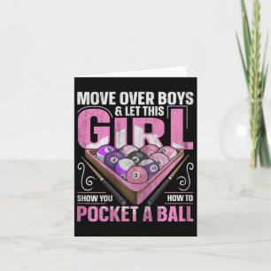 8 Ball Pool Billiard Quote For A Pool Player Girl Card