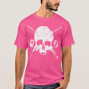 8-Ball Pool Billiard Skull Billiards Snooker Billi T-Shirt