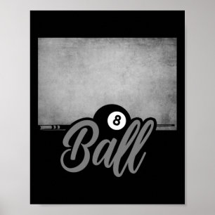 8 Ball Pool Billiards Poster