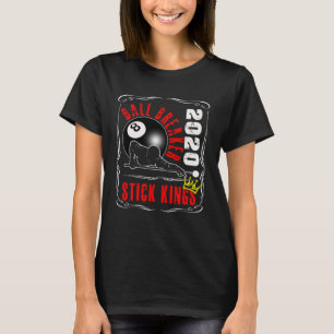 8 Ball Pool Billiards  Stick King Player Tea   1 T-Shirt