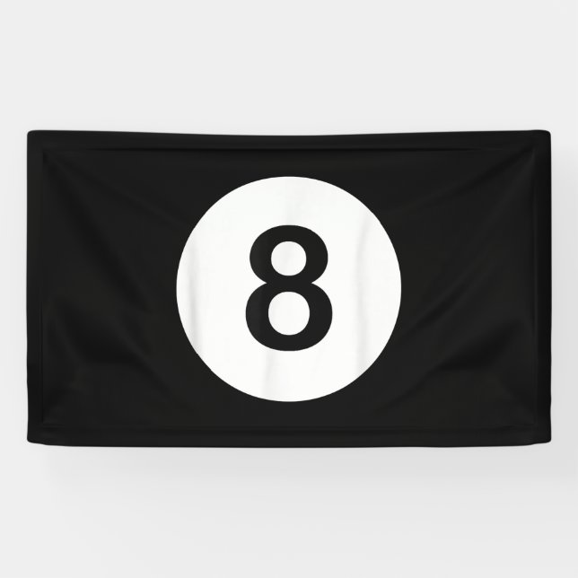 8 Ball Pool Hall Tees, Shark Lover Gift Banner (Horizontal)