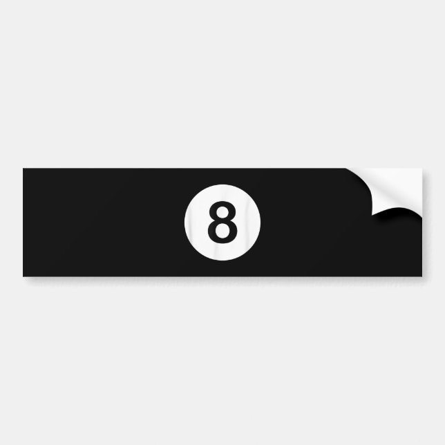8 Ball Pool Hall Tees, Shark Lover Gift Bumper Sticker (Front)
