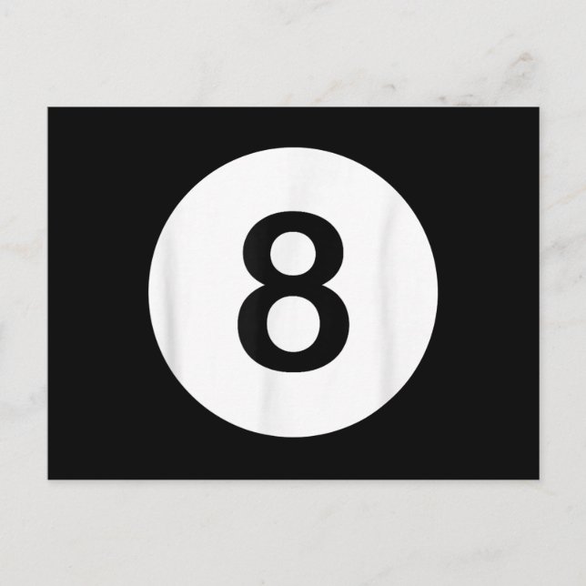 8 Ball Pool Hall Tees, Shark Lover Gift Holiday Postcard (Front)