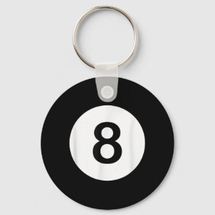 8 Ball Pool Hall Tees, Shark Lover Gift Key Ring
