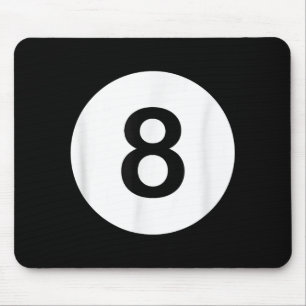 8 Ball Pool Hall Tees, Shark Lover Gift Mouse Pad