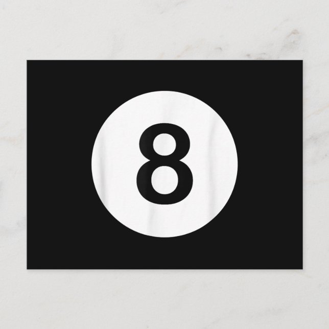 8 Ball Pool Hall Tees, Shark Lover Gift Postcard (Front)