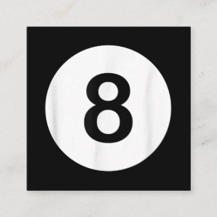 8 Ball Pool Hall Tees, Shark Lover Gift Square Business Card