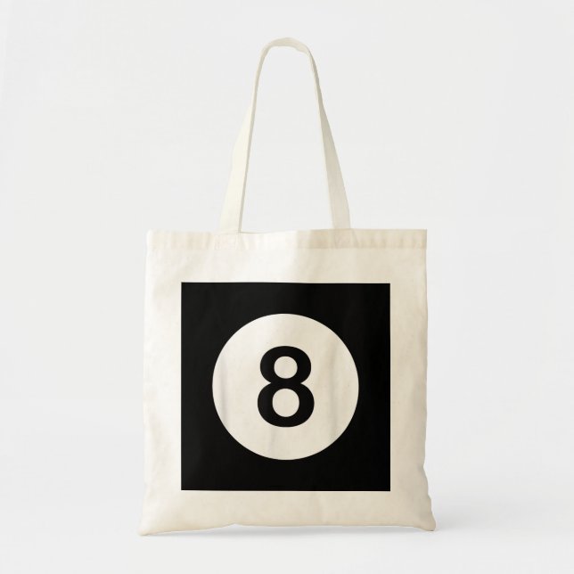 8 Ball Pool Hall Tees, Shark Lover Gift Tote Bag (Front)
