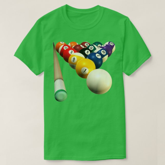 8-BALL POOL TEAM TSHIRTS FOR BAR LEAGUE SHOOTERS  (Design Front)
