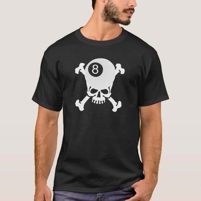 8 ball skull T-Shirt (Front)