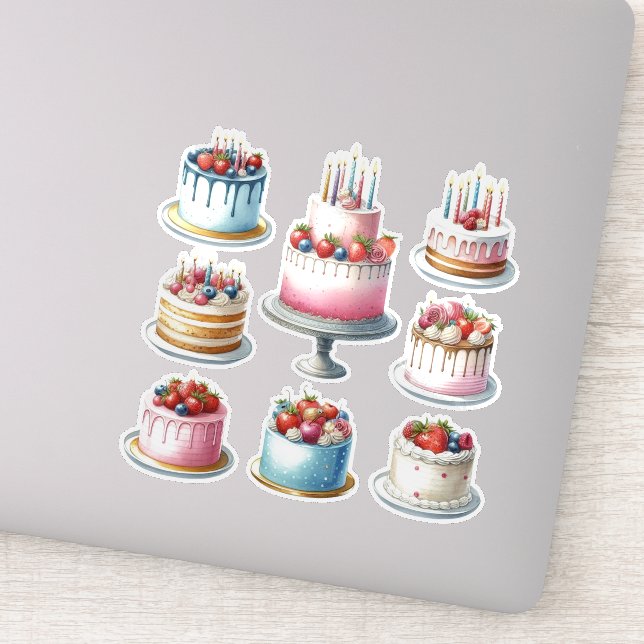 8 Birthday Cakes (Detail)