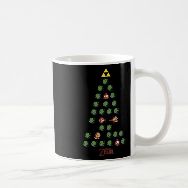 8-bit Christmas Tree  Coffee Mug (Right)