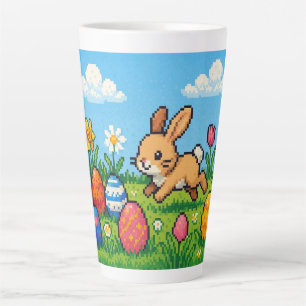 8 bit cute Easter bunny/rabbit Travel Mug