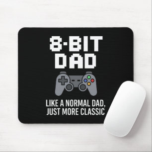 8-Bit Dad Classic Gamer Controller Design Mouse Pad