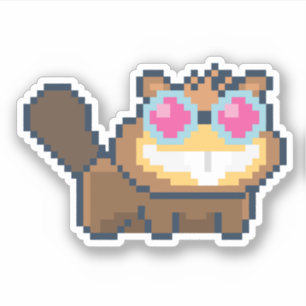 8-bit Dr. Beev Poptropica Sticker