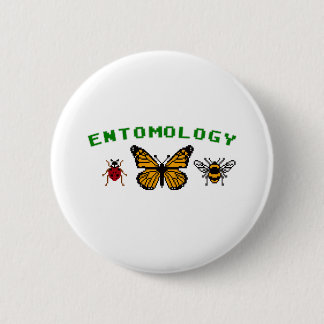 8-Bit Entomology 6 Cm Round Badge