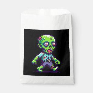 8-bit funny zombie Halloween  Favour Bags