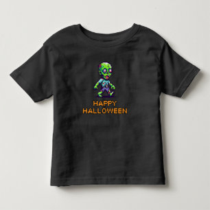 8-bit funny zombie Halloween  Toddler T-Shirt
