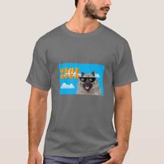 8-Bit Game Over Keeshonden T-Shirt