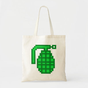 8 Bit Grenade Tote Bag