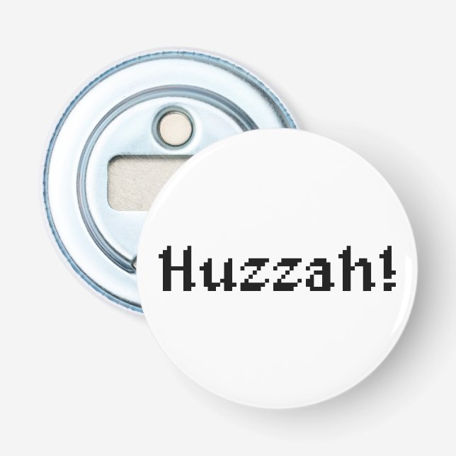 8 Bit Huzzah! Bottle Opener (Front)