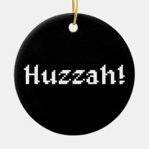 8 Bit Huzzah! Ceramic Tree Decoration