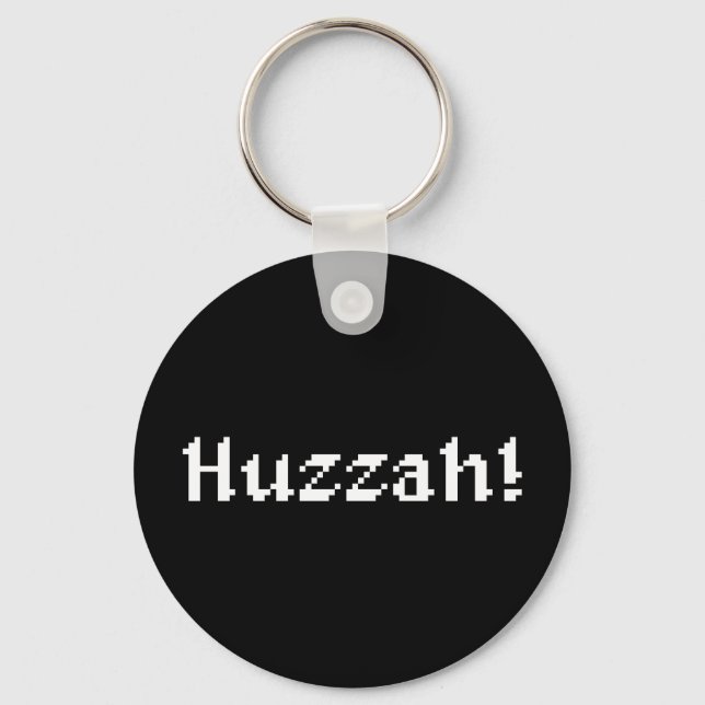 8 Bit Huzzah! Key Ring (Front)