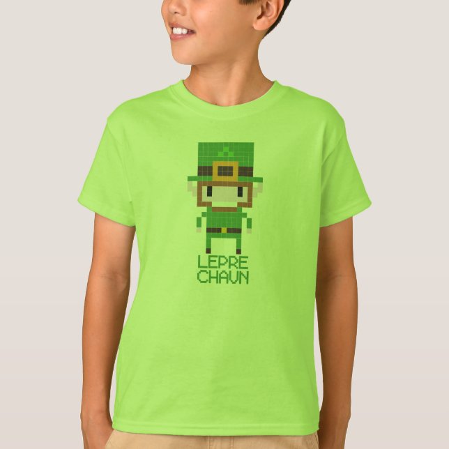 8-bit Leprechaun T-Shirt (Front)