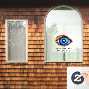 8-bit Pixel Art Eye Creepy Digital Watching You