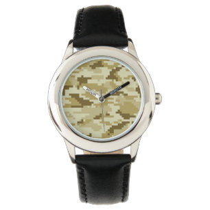 8 Bit Pixel Digital Desert Camouflage / Camo Watch