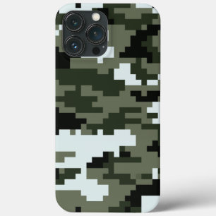 8 Bit Pixel Digital Urban Camouflage / Camo iPhone 13 Pro Max Case