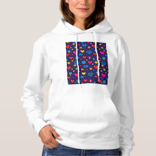8-Bit Pixel Gaming Aesthetic Cozy Hoodie