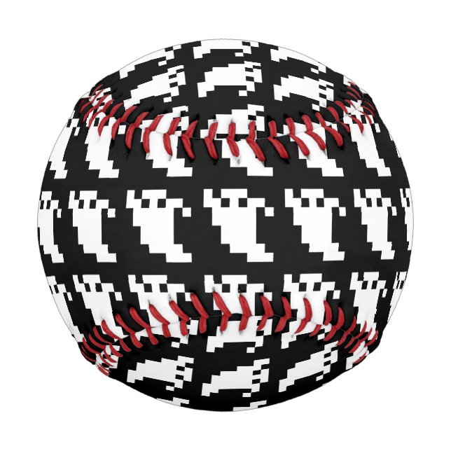 8 Bit Pixel Ghost Baseball (Front)