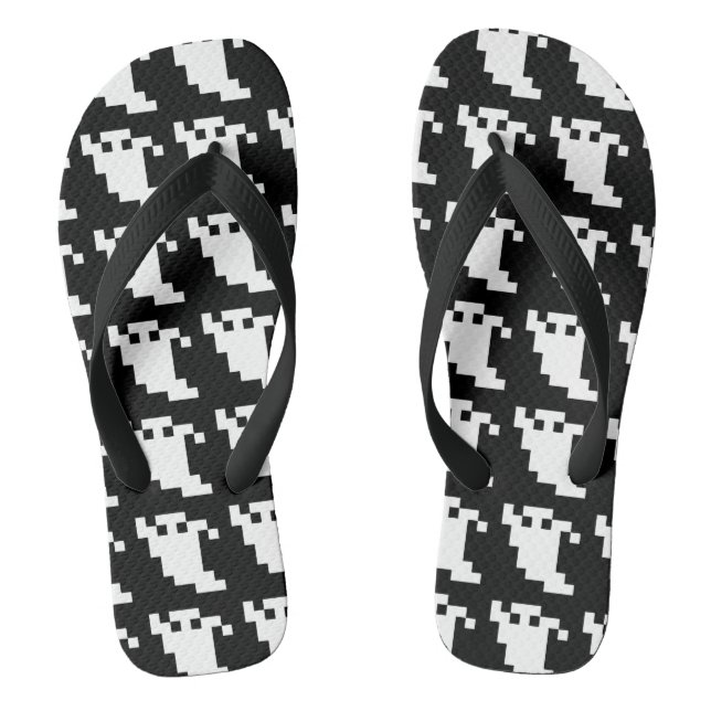8 Bit Pixel Ghost Jandals (Footbed)
