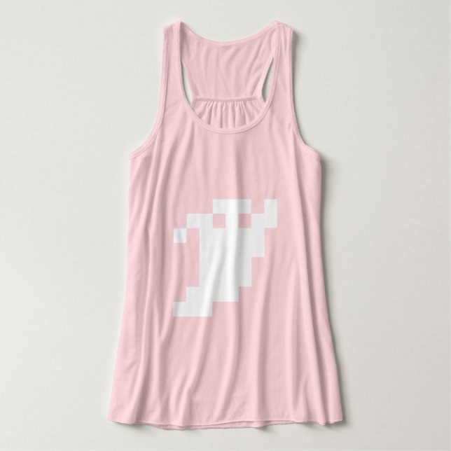 8 Bit Pixel Ghost Singlet (Design Front)