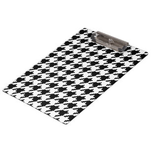 8 Bit Pixel Houndstooth Check Pattern Clipboard