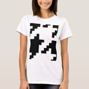 8 Bit Pixel Houndstooth Check Pattern T-Shirt