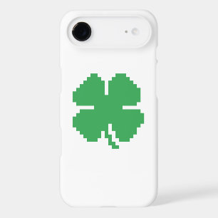 8 Bit Pixel Lucky Four Leaf Clover