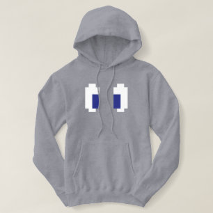 8 Bit Pixel Manga Eyes Hoodie