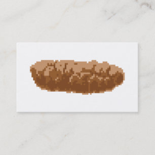 8 Bit Pixel Poop Business Card