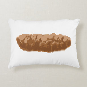 8 Bit Pixel Poop Decorative Cushion