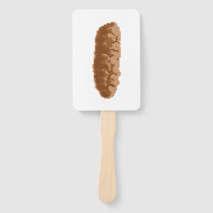 8 Bit Pixel Poop Hand Fan