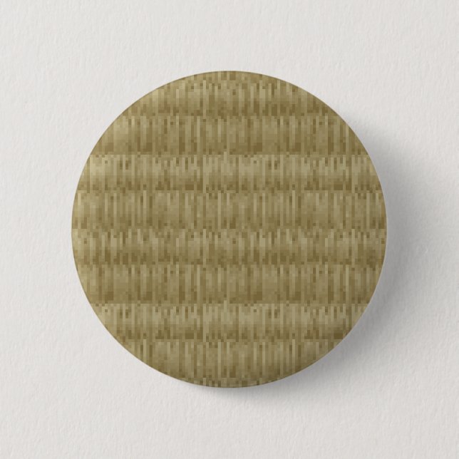 8 Bit Pixel Tatami Mat 畳 6 Cm Round Badge (Front)