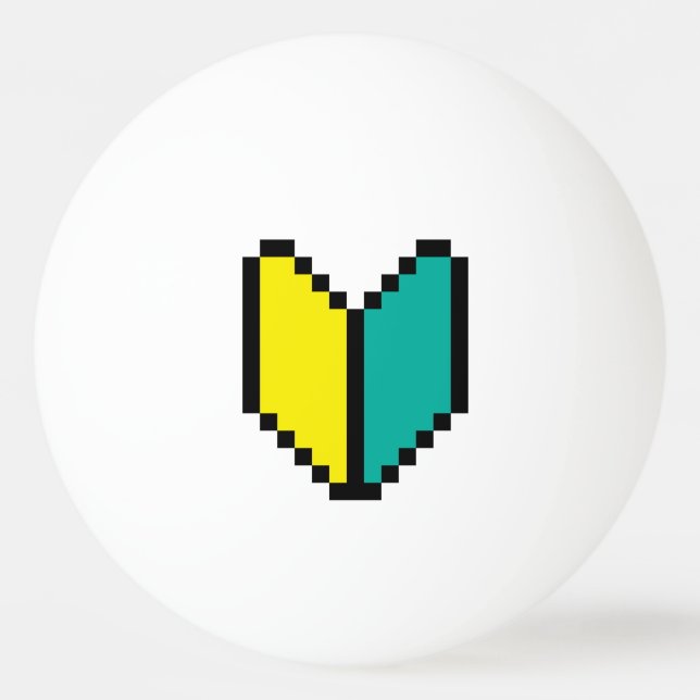 8 Bit Pixel Wakaba / Shoshinsha Mark Ping Pong Ball (Front)