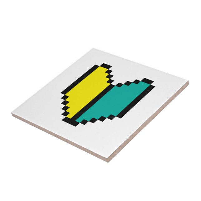 8 Bit Pixel Wakaba / Shoshinsha Mark Tile (Side)