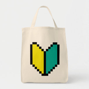 8 Bit Pixel Wakaba / Shoshinsha Mark Tote Bag