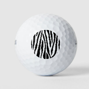8 Bit Pixel Zebra Print Design Pattern Golf Balls