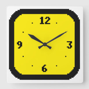 8-bit Pixels Arcade (Any Colour) Wall Clock