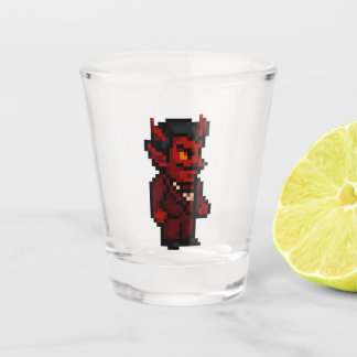 8-bit Retro Devil Shot Glass